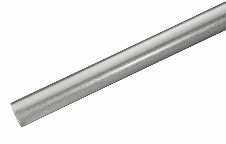 RODENA Silver Metallic Nedløbsrør 75 mm, Længde 3000 mm.